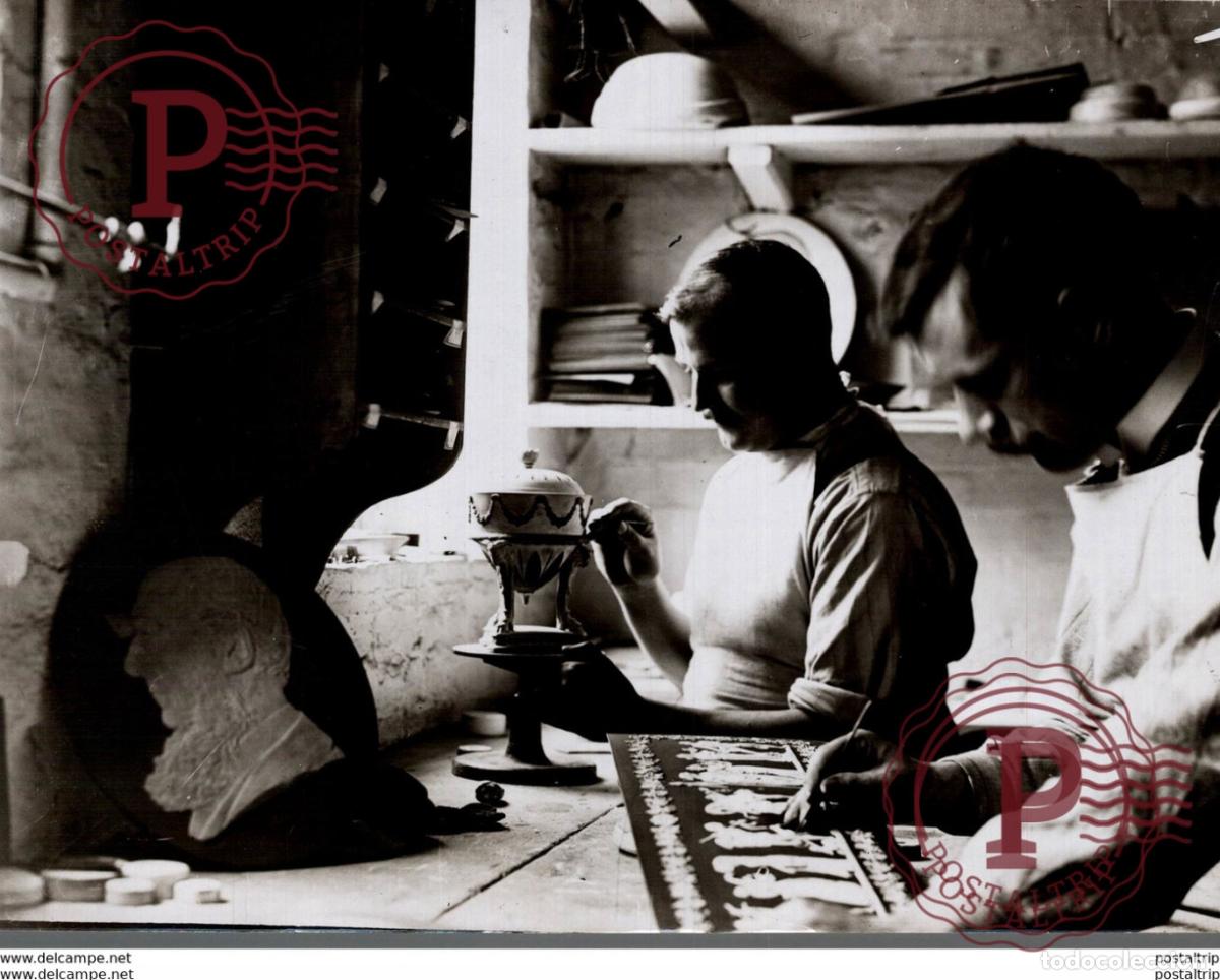 Fotograf&iacute;a antigua: POTTERY MAKING POTTER AT WORK 21*16CM Fonds Victor FORBIN 1864-1947