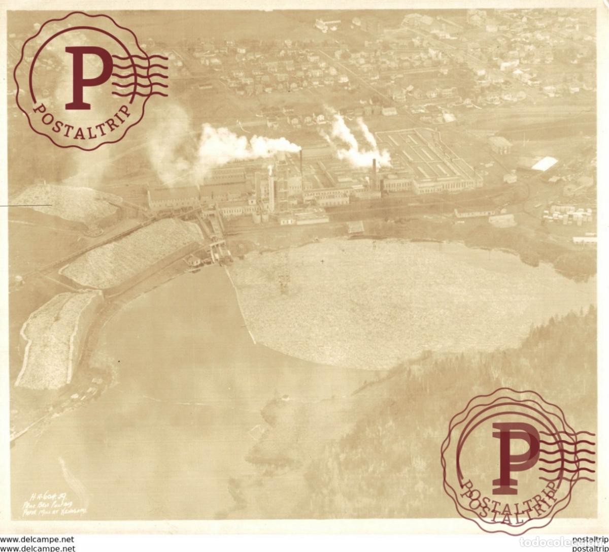 Fotograf&iacute;a antigua: PRINCE BROS MILL AT KENOGAMI ROYAL CANADIAN AIR FORCE PHOTO Canada 22*18CM Fonds Victor FORBIN 1864-