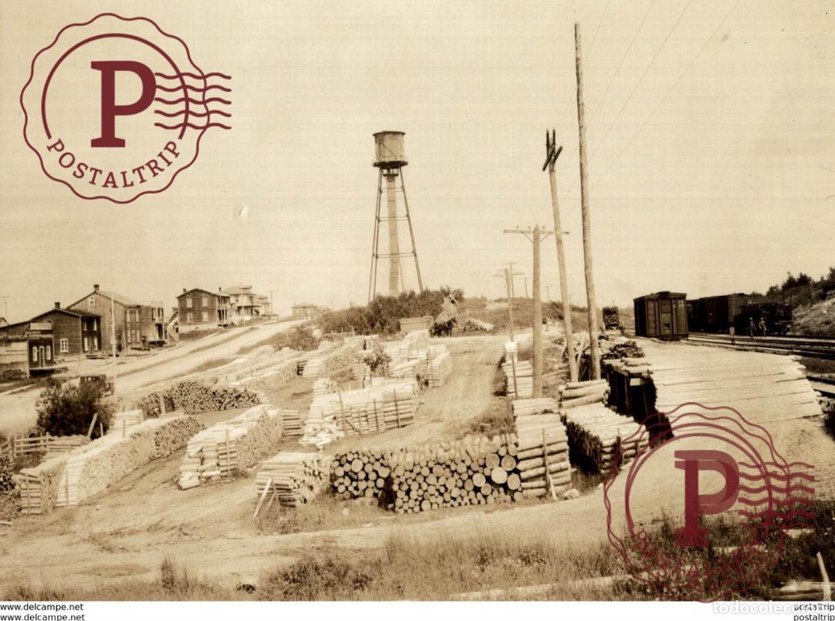 Fotograf&iacute;a antigua: AMOS QUEBEC CANADIAN NATIONAL RAILWAYS CANADA 16*12CM Fonds Victor FORBIN 1864-1947