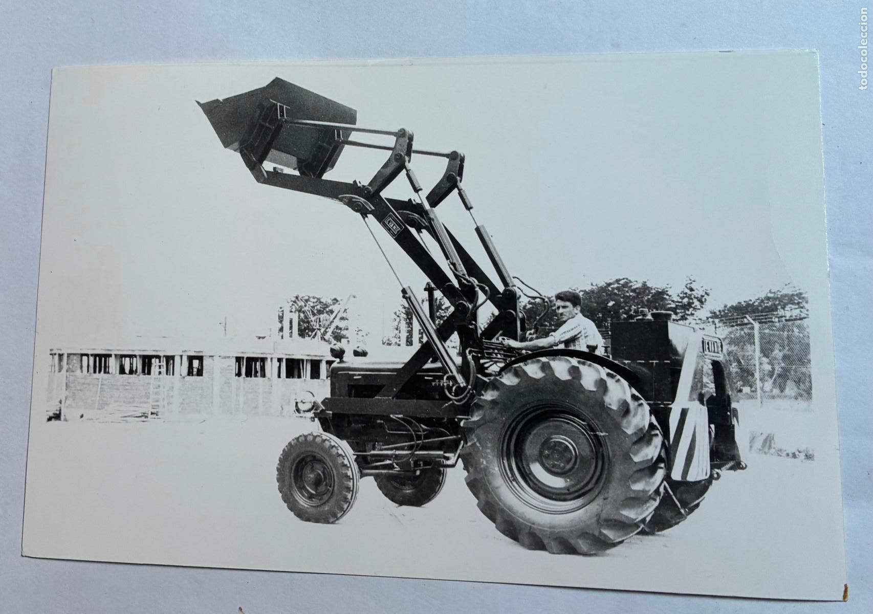 Fotograf&iacute;a antigua: FOTOGRAFIA MAQUINARIA TRACTOR CALSA ZARAGOZA