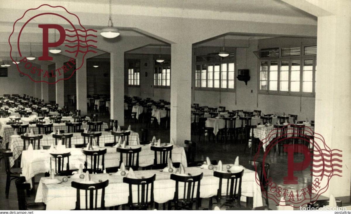 Fotograf&iacute;a antigua: BARCELONA COMEDOR DEL COLEGIO NTRA SE&Ntilde;ORA DEL PORT 1955 18*12cm BARCELONA CATALU&Ntilde;A ESPA&Ntilde;A SPAIN