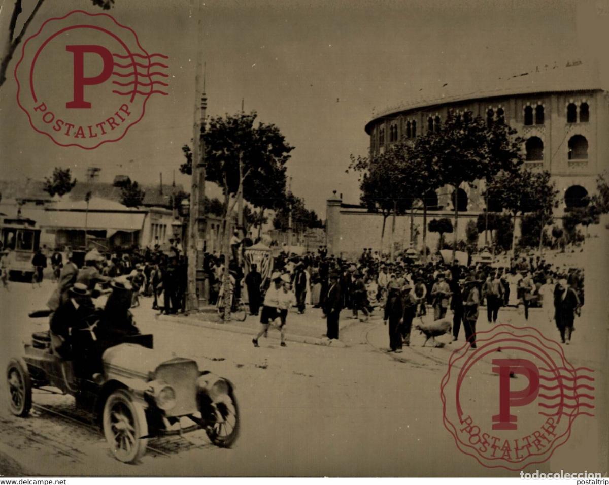 Fotografia antiga: BARCELONA PLAZA DE TOROS LAS ARENAS 24*18cm BARCELONA CATALU&Ntilde;A ESPA&Ntilde;A SPAIN