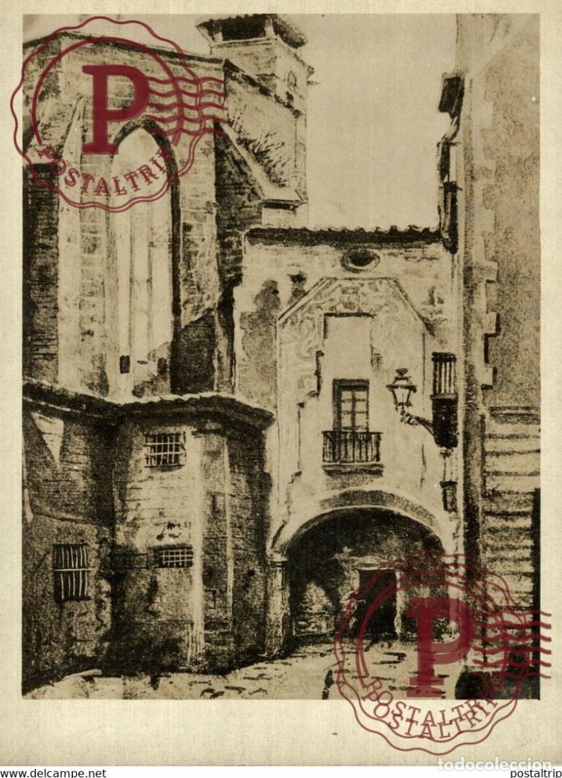 Fotograf&iacute;a antigua: BARCELONA RETROSPECTIVA CONVENT DEL CARME ESGLESIA I PORTERIA ED.LLIBRERIA MILLA 18*13cm BARCELONA C