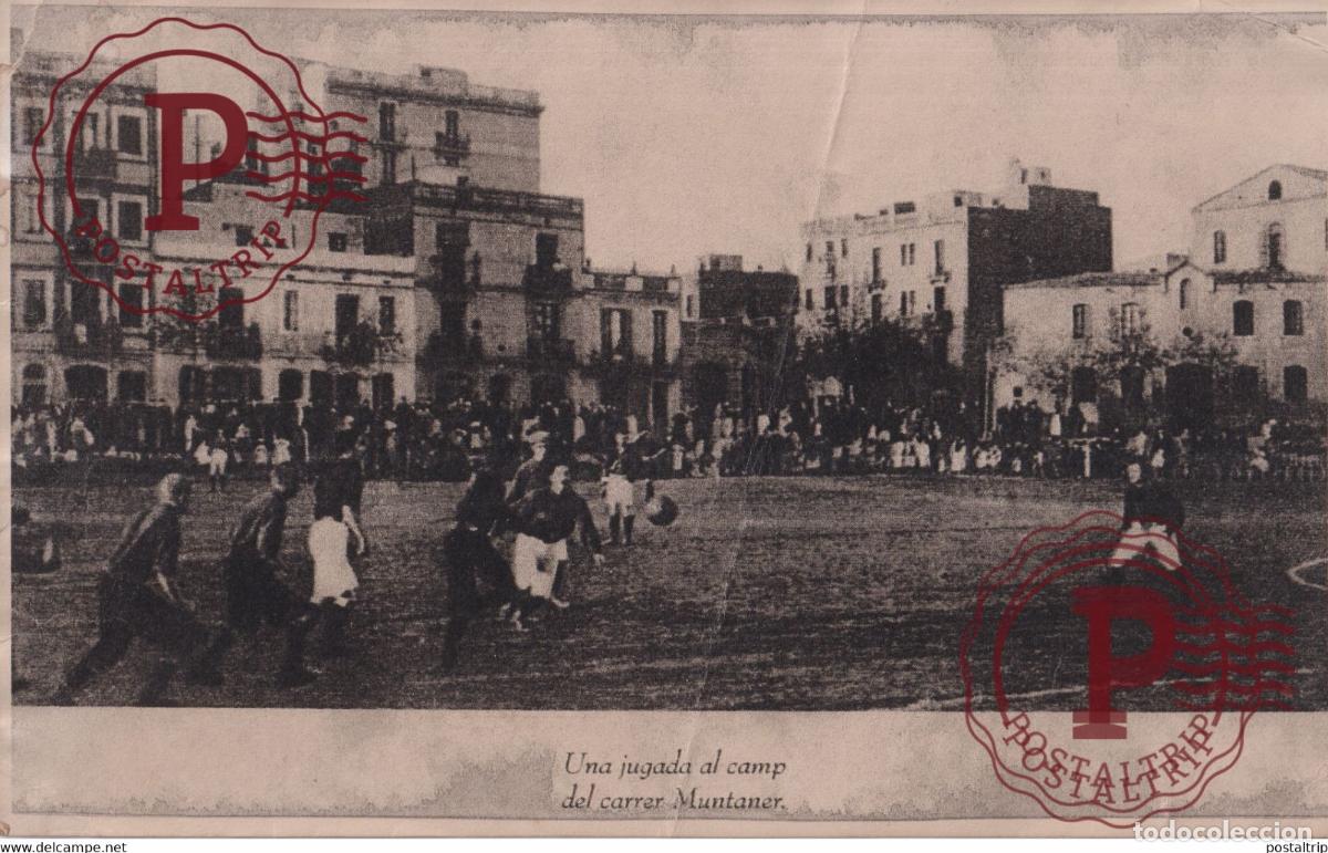 Fotograf&iacute;a antigua: FOTOTIPIA hai excomunion CRACK SEE SCAN UNA JUGADA AL CAMP DEL CARRER MUNTANER 29*19cm FC BARCELONA
