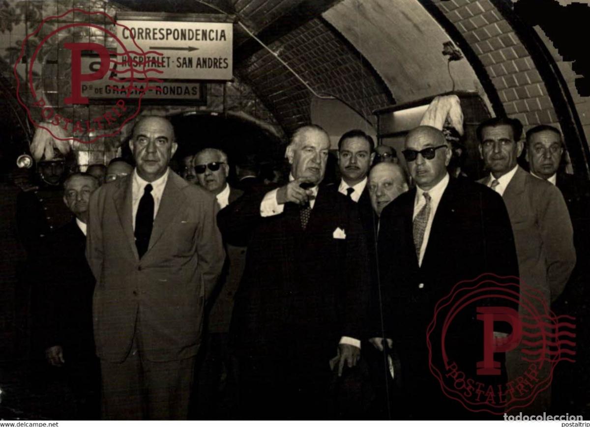 Fotograf&iacute;a antigua: METRO HOSPITALET DAN ANDRES PASEO DE GRACIA RONDAS REY JUAN CARLOS 9.5*7cm BARCELONA ESPA&Ntilde;A