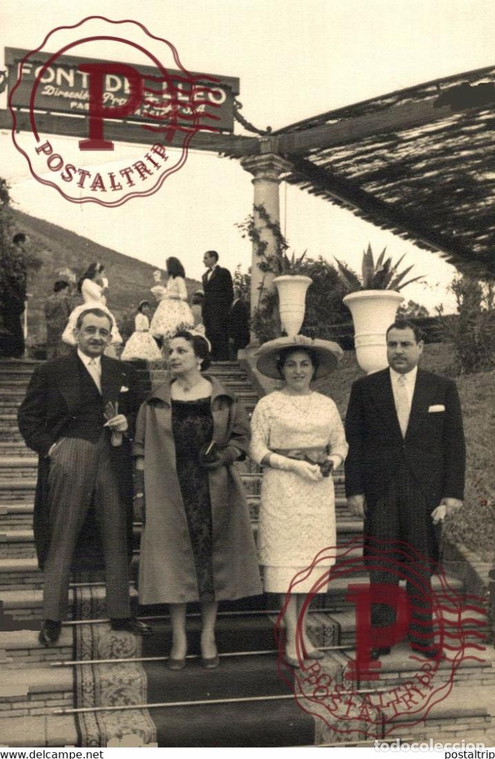 Fotograf&iacute;a antigua: BARCELONA FONT DEL LLEO PASEO DE GRACIA 18*12cm BARCELONA ESPA&Ntilde;A