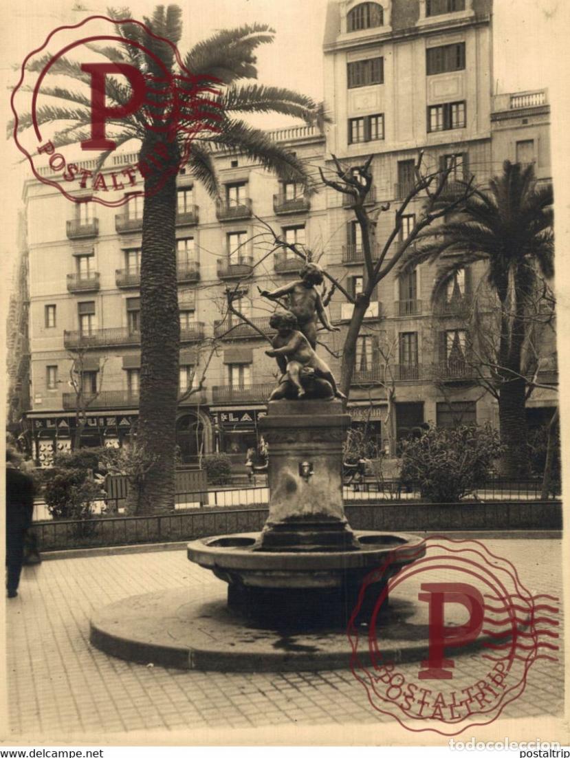 Fotograf&iacute;a antigua: BARCELONA PLAZA GOYA 23*17cm BARCELONA ESPA&Ntilde;A