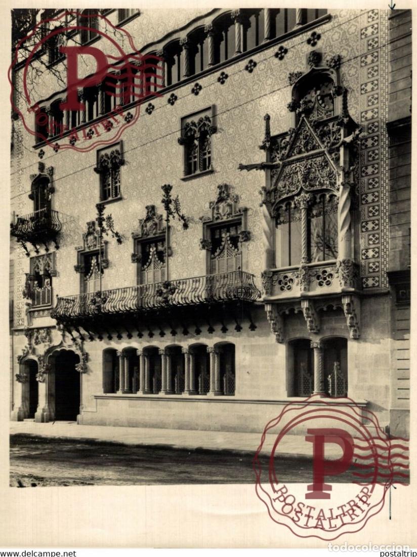 Fotograf&iacute;a antigua: BARCELONA CASA AMATLLER OBRA PUIG I CADAFALCH 24*18cm BARCELONA ESPA&Ntilde;A