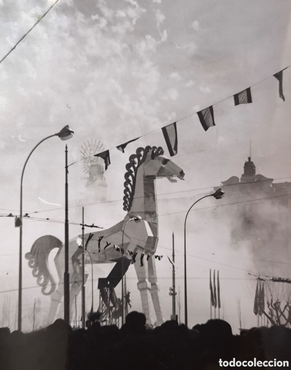 Fotograf&iacute;a antigua: FALLA EL NOU CAVALL DE TROIA FOTOGRAF&Iacute;A VAL&Egrave;NCIA 1963