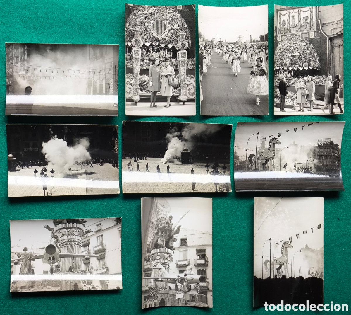 Fotograf&iacute;a antigua: FALLA MASCLET&Agrave; OFRENA FOTOGRAF&Iacute;A LOTE 10 VAL&Egrave;NCIA 1963