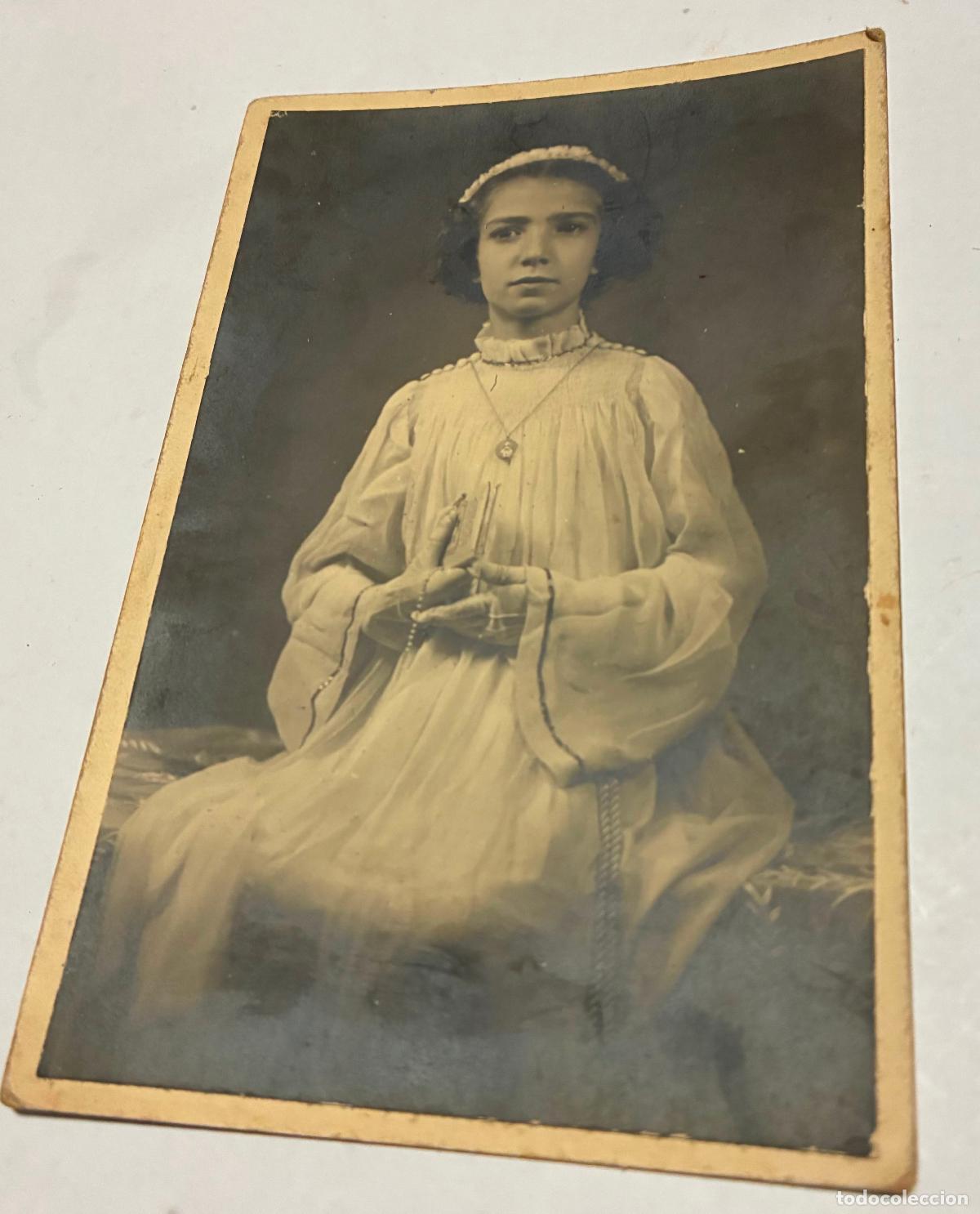 Fotograf&iacute;a antigua: ANTIGUA FOTOGRAFIA POSTAL, PRIMERA COMUNION, Foto Carbonell