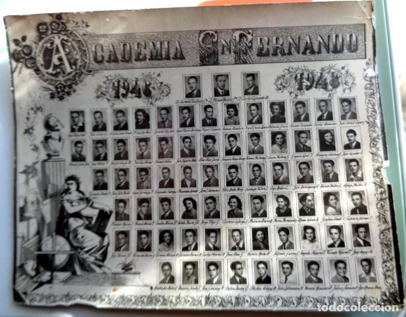 Fotograf&iacute;a antigua: FOTOGRAFIA TAMA&Ntilde;O POSTAL FOTO ORLA ACADEMIA SAN FERNANDO. ZARAGOZA. ANTIGUA