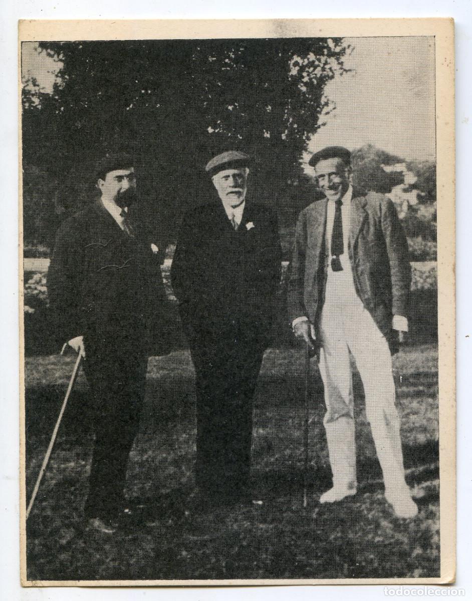 Fotograf&iacute;a antigua: Pablo Iglesias, Fernando de los R&iacute;os y Juli&aacute;n Besteiro, Grupo sindical socialista de Artes Gr&aacute;ficas