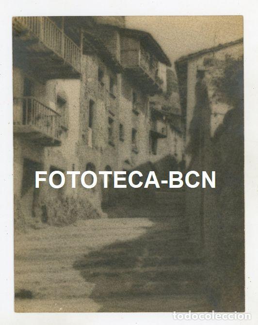Fotograf&iacute;a antigua: FOTO ORIGINAL RUPIT I PRUIT CALLE DE LA POBLACION A&Ntilde;OS 20