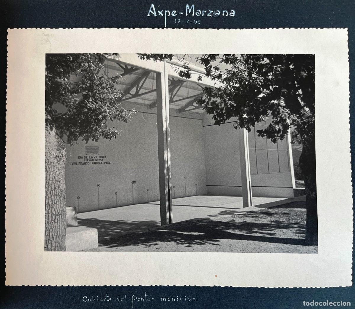 Photographie ancienne: FOTOGRAFIA DE AXPE - MARZANA (VIZCAYA) 17-7-1960, INAUGURACION DE LA CUBIERTA DEL FRONTON MUNICIPAL,