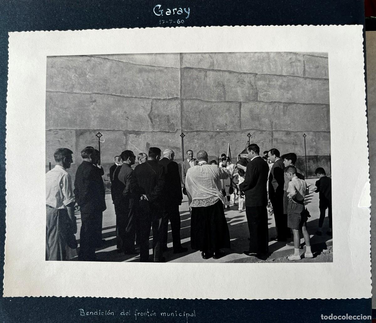 Fotografia antica: FOTOGRAFIA DE GARAY (VIZCAYA) 17-7-1960, BENDICION DEL FRONTON MUNICIPAL, MIDE 23,5 X 17,5 CMS. UNI
