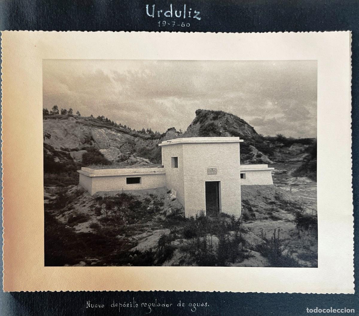 Fotograf&iacute;a antigua: FOTOGRAFIA DE URDULIZ (VIZCAYA) 18-7-1960, NUEVO DEPOSITO REGULADOR DE AGUAS, MIDE 23,5 X 17,5 CMS.