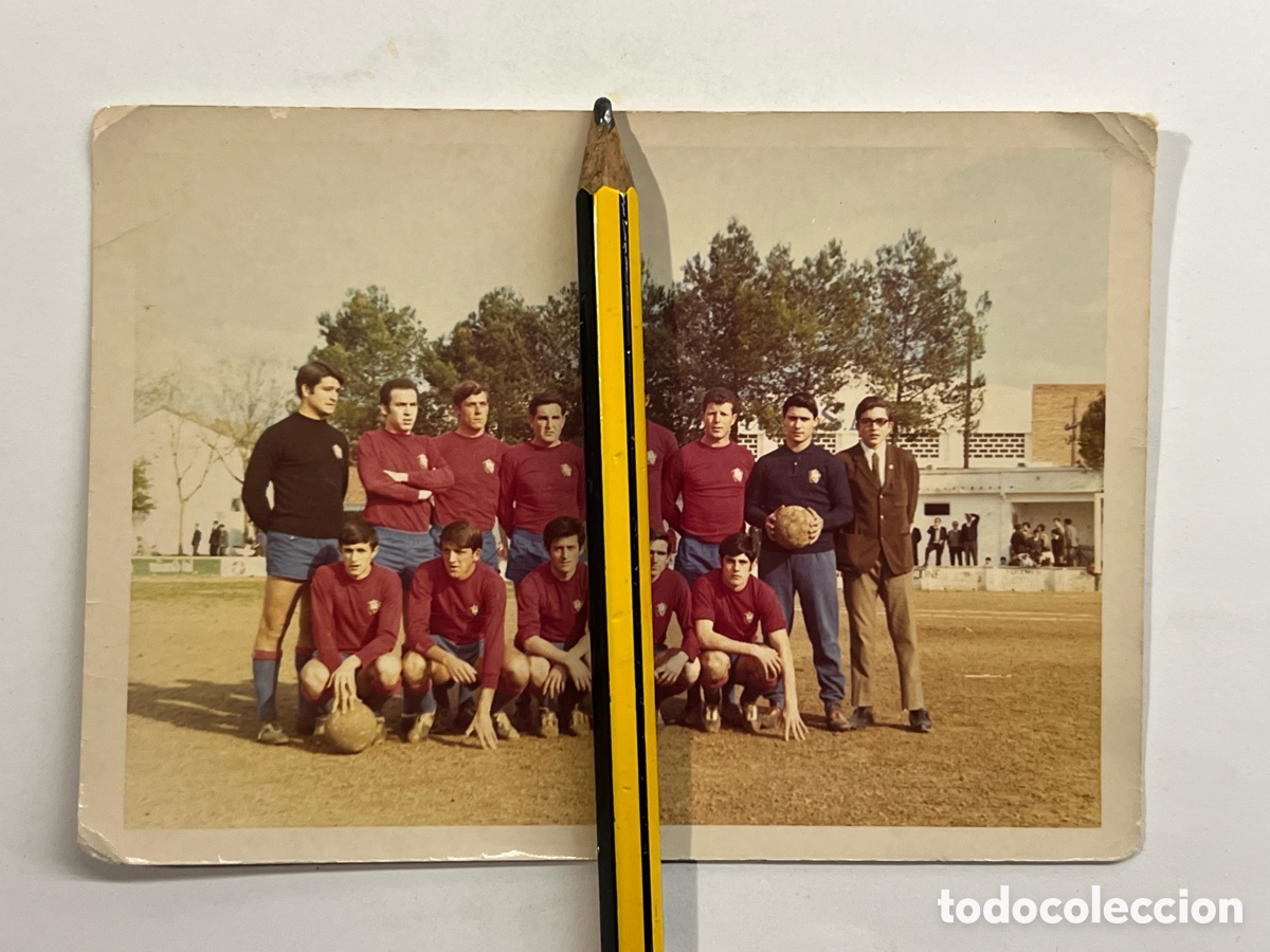 Fotograf&iacute;a antigua: ALGEMES&Iacute; Valencia. Fotos Nacher. Fotograf&iacute;a del Equipo de f&uacute;tbol local (a.1969)