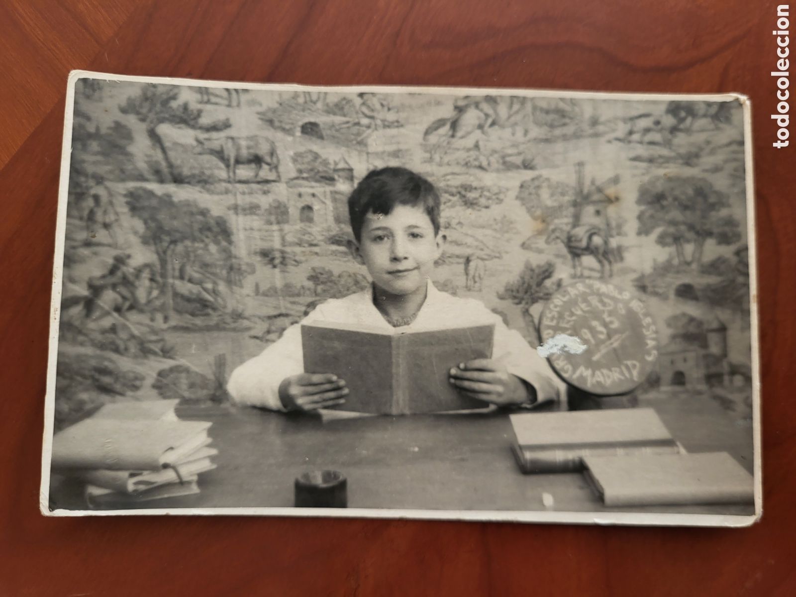 Fotograf&iacute;a antigua: ANTIGUA FOTOGRAFIA ESCOLAR COLEGIO PABLO IGLESIAS MADRID 1935