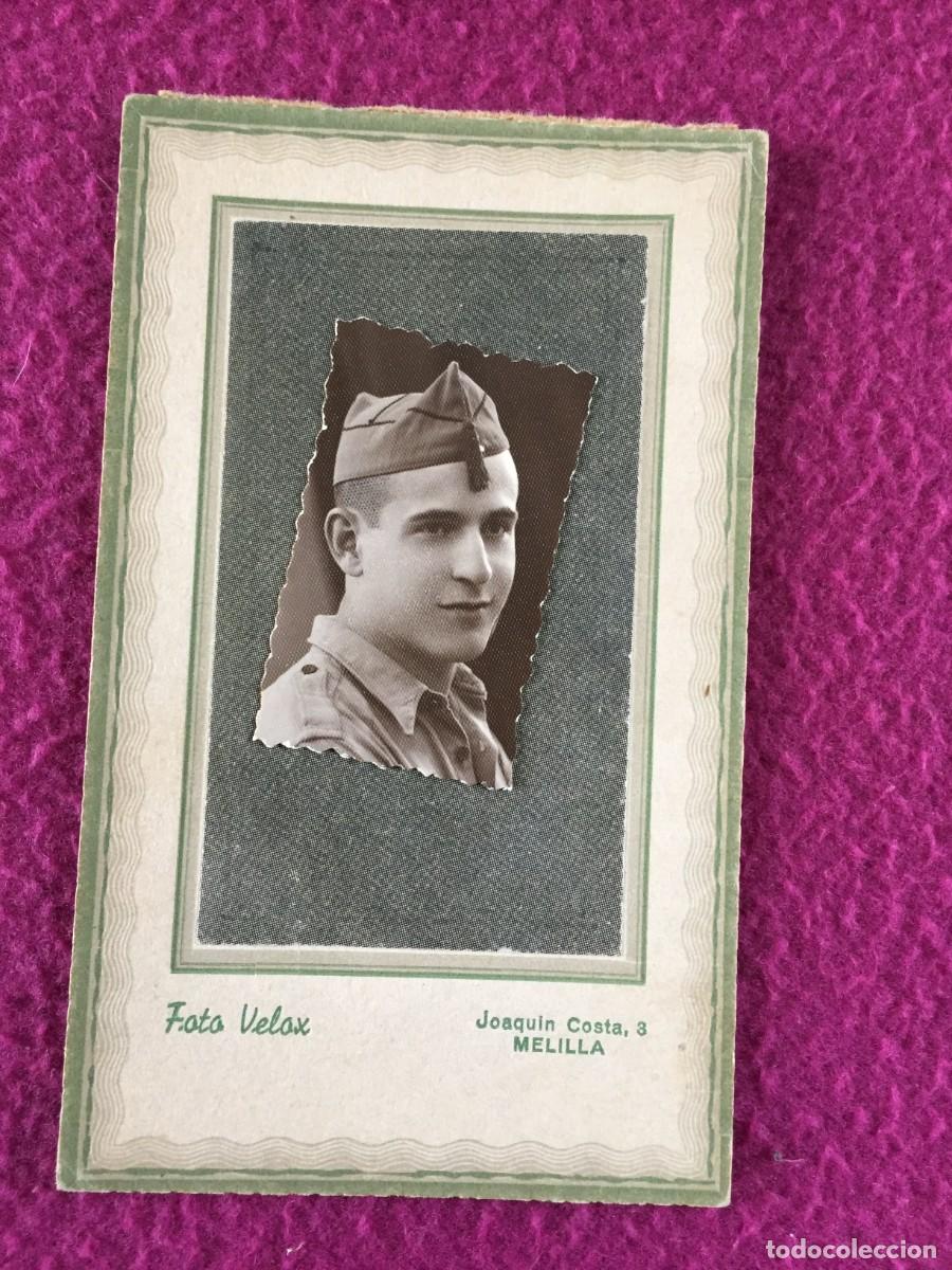 Fotograf&iacute;a antigua: FOTO DE CARNET A&Ntilde;OS 30 DE SOLDADO DE MELILLA --- POSIBLE GUERRA CIVIL - PAPEL VELOX