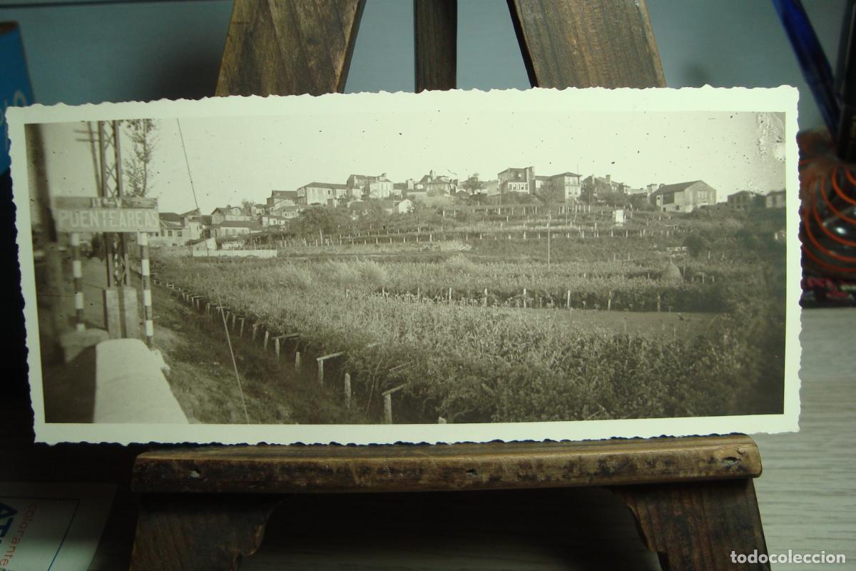 Fotograf&iacute;a antigua: ANTIGUA FOTOGRAFIA VISTA DE PUENTEARES PONTEAREAS PONTEVEDRA 1925?