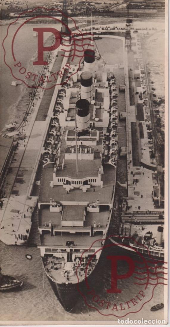 Fotografia antiga: QUEEN MARY. BARCO BOAT BATEAU. 26.5X14CM.