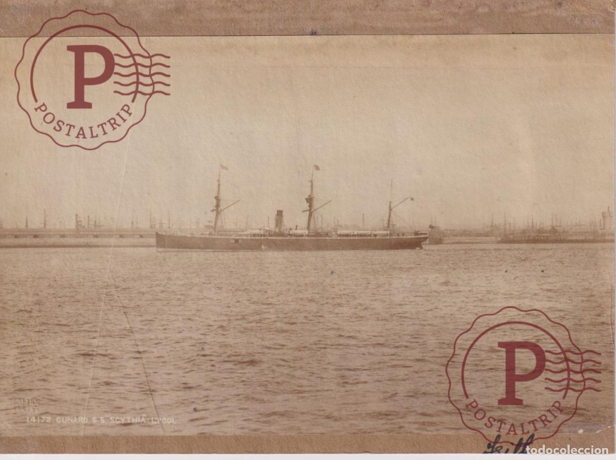 Fotografia antiga: SCITHIA. BARCO BOAT BATEAU. 17X13CM. FOTOGRAFIA. PHOTO.