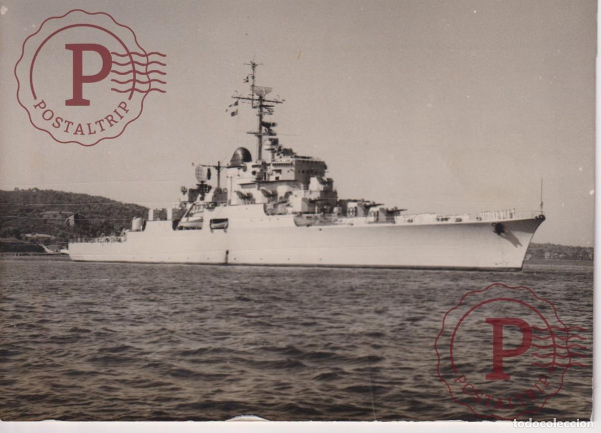 Fotografia antiga: CROISEUR DE GRASSE ENVOYE A MARTINIQUE POLICE FORT DE FRANCE 18X13CM. FOTOGRAFIA. PHOTO BARCO BOAT B