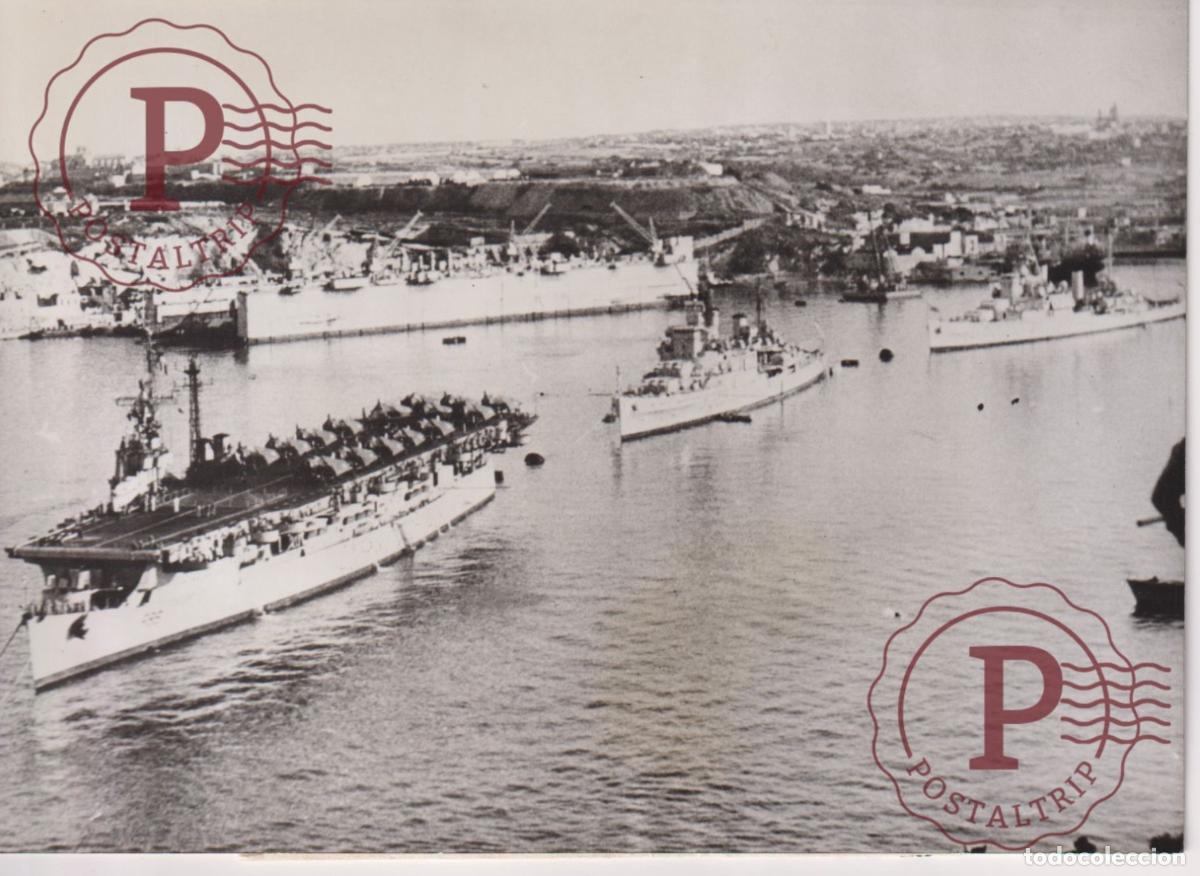 Fotograf&iacute;a antigua: FLOTTE FRANCAISE MEDITERRANEE MIDFLEX OTAN LA VALETTE MALTE MALTA LA FAYETT 18X13CM. FOTOGRAFIA. PHO