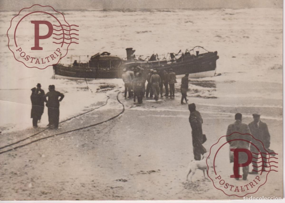 Fotograf&iacute;a antigua: TROMPETE CANOT DE SAUVETAGE MONA BATEAU PHARE NORTH CARR BUDDON NESS ECOSSE18X13CM. FOTOGRAFIA. PHO