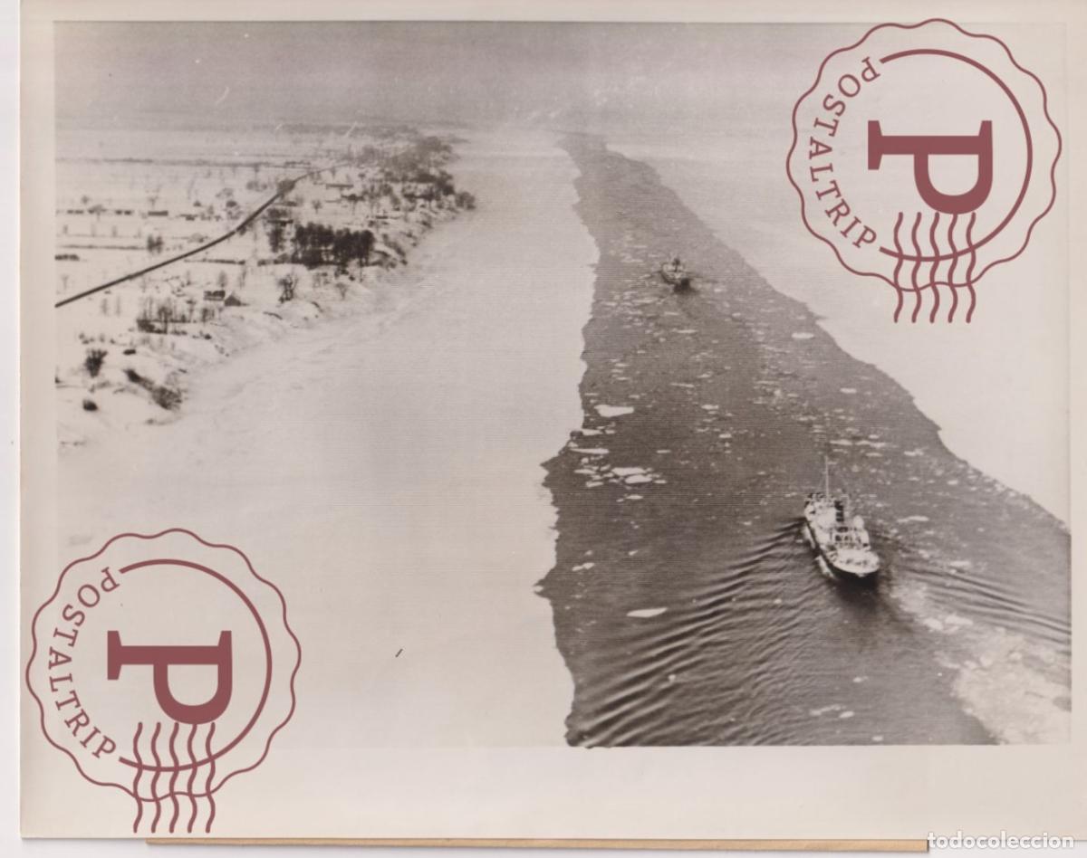 Fotografia antiga: MONTREAL CANADA ST LAWRENCE RIVER LUISE BORNHOFEN LIBERIA KALIL BRAZIL 24X18CM FOTOGRAFIA PHOTO BAR