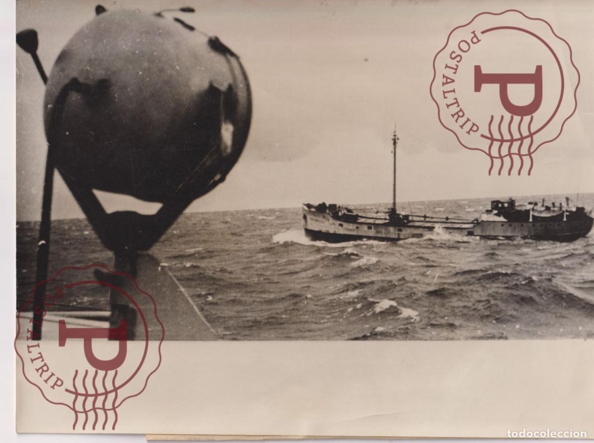 Fotografia antiga: ORAN CABOTEUR BATTABT PAVILLON HOLLANDA BIES BOSCH ARZEW 24X18CM FOTOGRAFIA PHOTO BARCO BOAT BATEAU