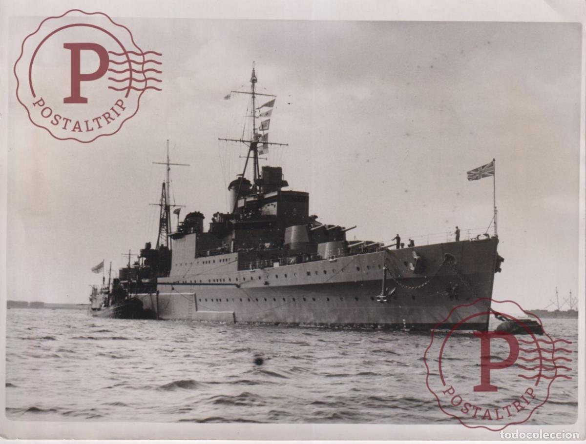 Fotografia antiga: BRITISH CRUISER SENT TO BRITISH HONDURAS. WARSHIP. BARCO DE GUERRA. BATEAU GUERRE. SHIP. FOTO. PHOTO
