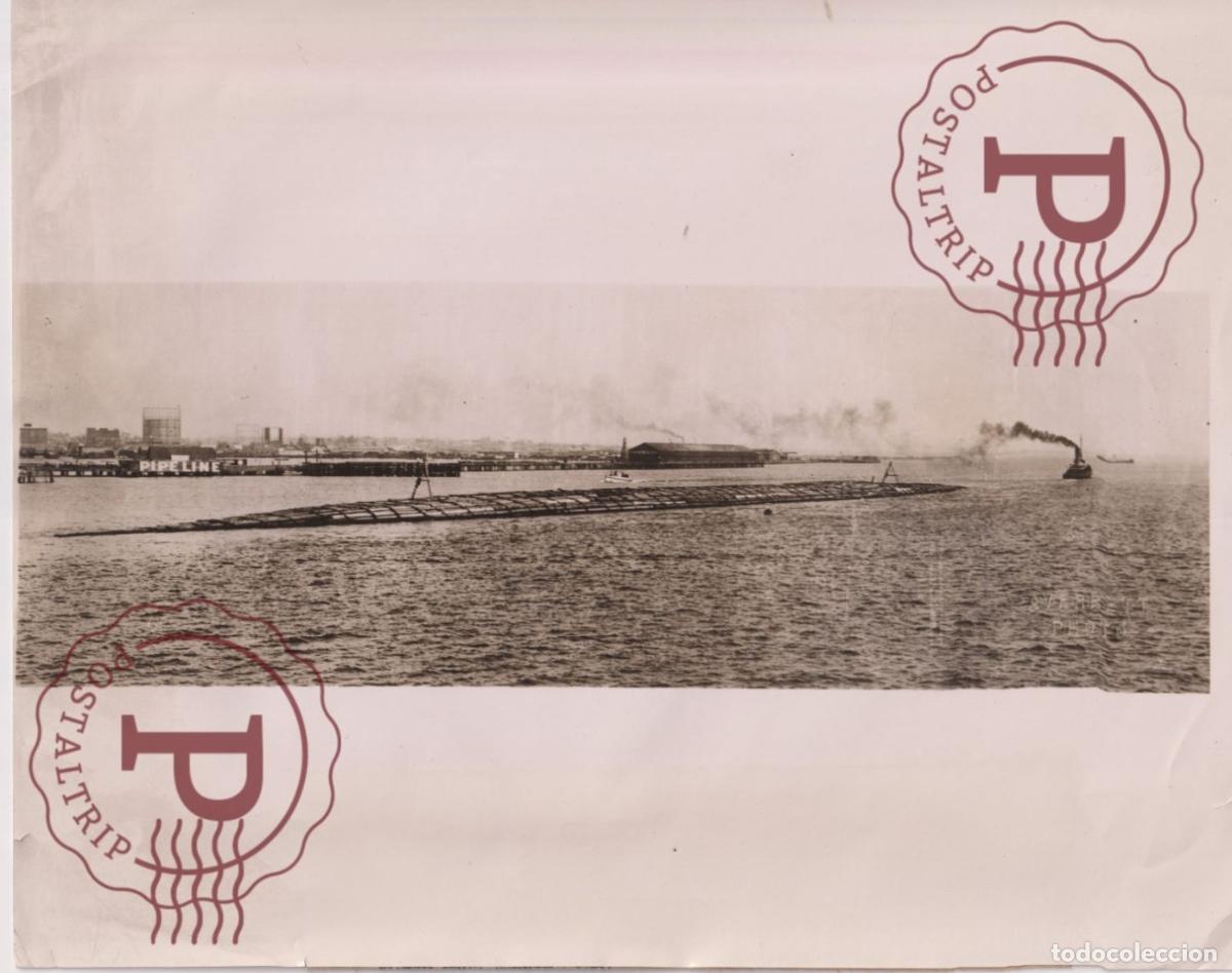 Fotografia antiga: THE GOLDEN WEST SAN DIEGO HARBOR, GROUP USA DESTROYERS HELPPING... BARCO. SHIP. BATEAU. FOTO. PHOTO