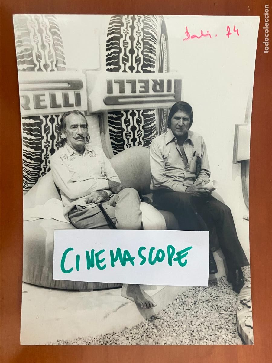 Fotograf&iacute;a antigua: salvador dali en portlligat foto original antigua fechada en 1974