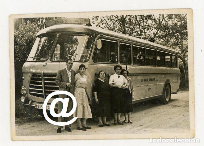 Fotograf&iacute;a antigua: FOTO AUTOCAR ENASA PEGASO DIESEL MATRICULA BARCELONA COMPA&Ntilde;IA LA HISPANO IGUALADINA