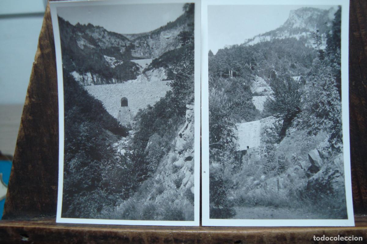Fotograf&iacute;a antigua: ANTIGUA FOTOGRAFIAS DIQUE TORRENTE EPIFANIO. CANFRAN HUESCA. A&Ntilde;OS 30?