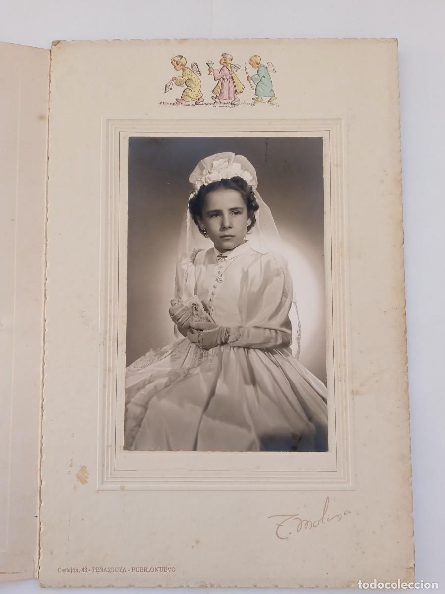 Fotograf&iacute;a antigua: PRECIOSA FOTO DE ESTUDIO DE NI&Ntilde;A DE PRIMERA COMUNION. DE MOLINA , PE&Ntilde;ARROYA-PUEBLONUEVO ( CORDOBA )