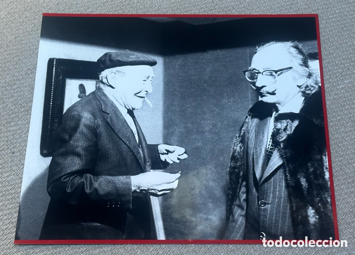 Fotograf&iacute;a antigua: Fotografia Salvador Dali y Josep Pla por Enric Sabater