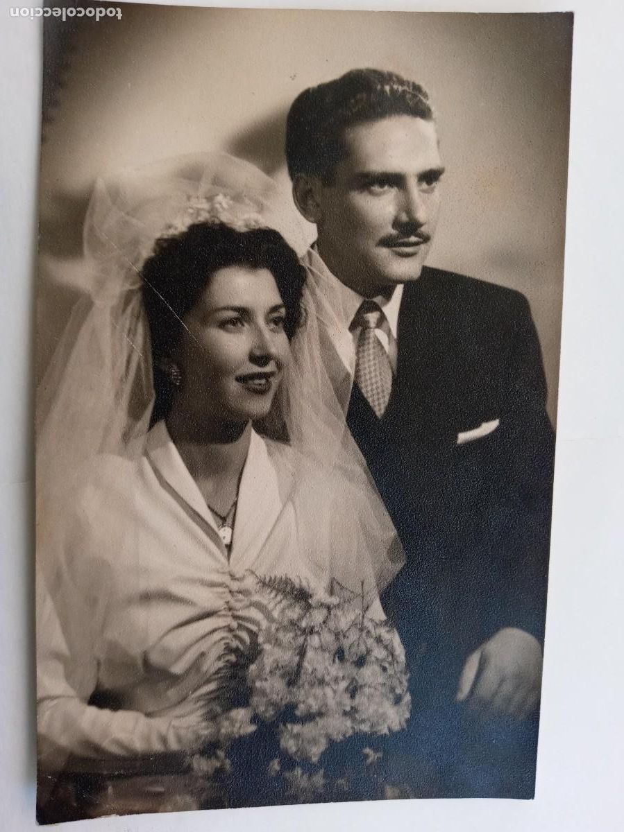 Fotograf&iacute;a antigua: PRECIOSA FOTO DE ESTUDIO DE BODA