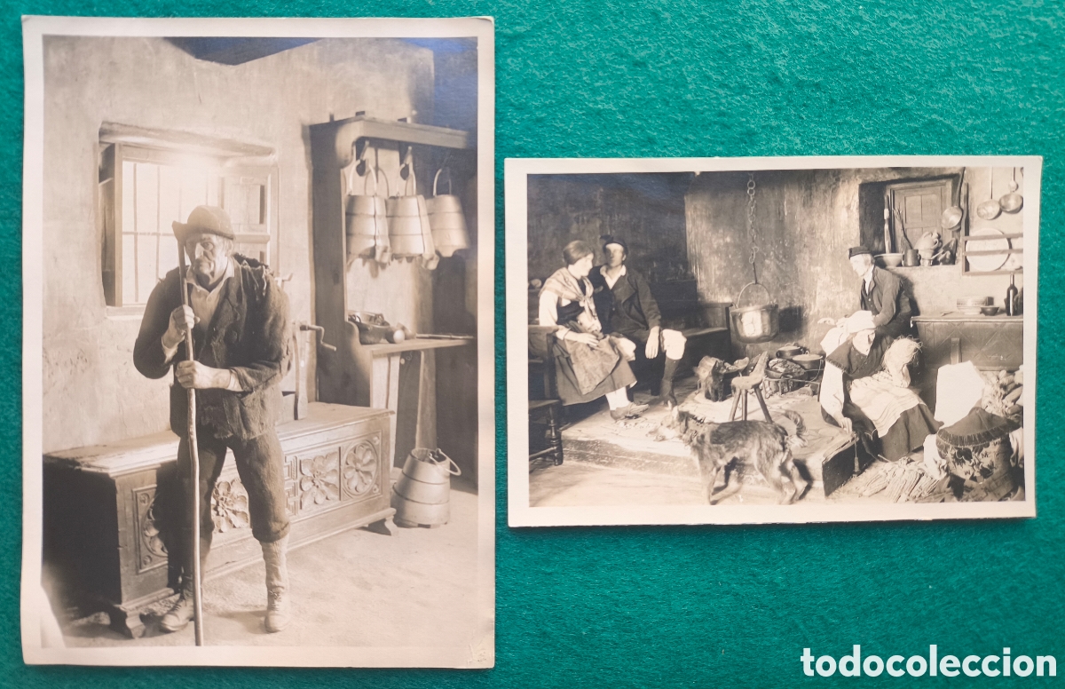 Photographie ancienne: ASTURIAS ETNOGRAFIA FOLKLORE ESCENA ASTURIANA MUSEO FOTOGRAF&Iacute;A 1925