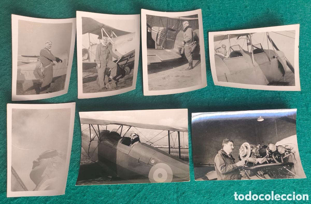 Fotograf&iacute;a antigua: AVIACI&Oacute;N PILOTO CON PARACA&Iacute;DAS AVI&Oacute;N FOTOGRAF&Iacute;A LOTE 7 SABADELL 1952