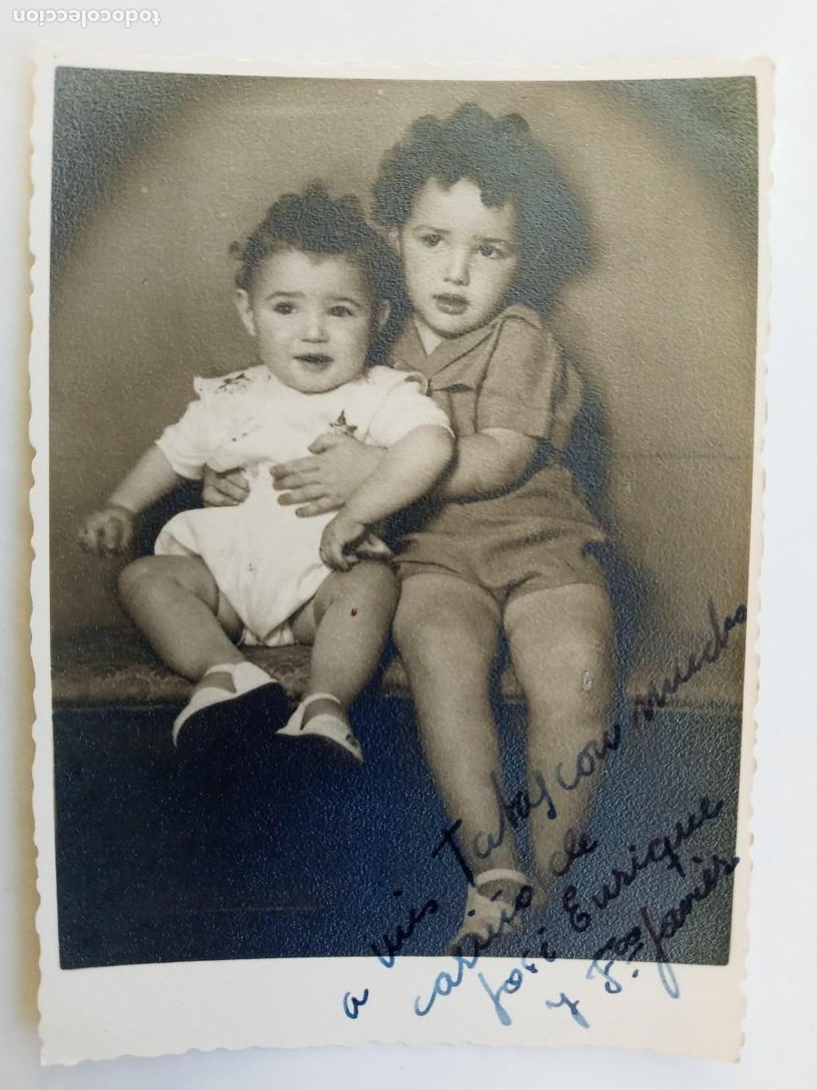 Fotografia antiga: PRECIOSA FOTO DE ESTUDIO DE NI&Ntilde;OS PEQUE&Ntilde;OS , HERMANOS . DE AGUDELO , SEVILLA