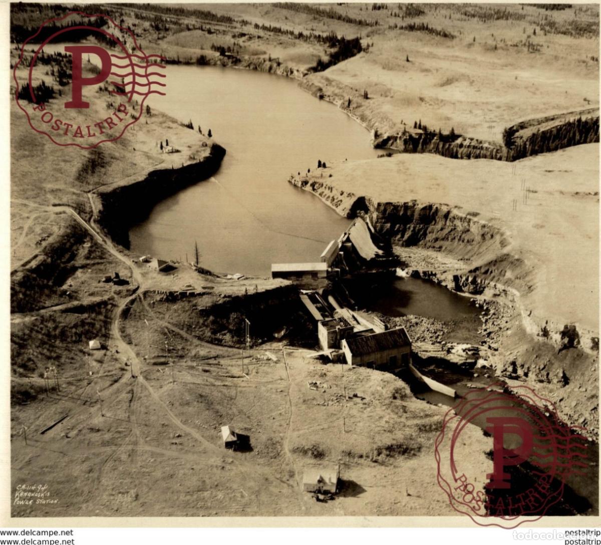 Antique Photography: HORSESHOE FALLS POWER DEVELOPMENT ALTA TransAltas first power plant Stoney 23*18CM Fonds Victor FO