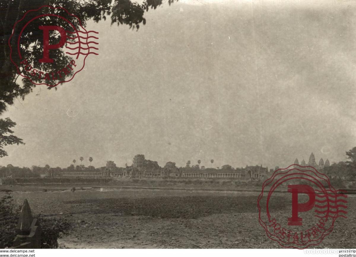 Antique Photography: CAMBODIA ANGKOR WAT +- 16*12CM&nbsp;Fonds Victor FORBIN 1864-1947