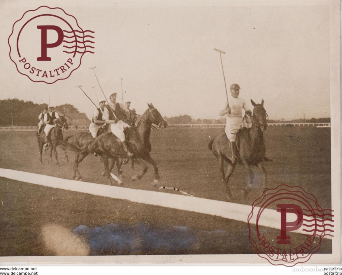 Antique Photography: POLO MACHES AT NEWPORT RI +- 21*16CM&nbsp;Fonds Victor FORBIN 1864-1947