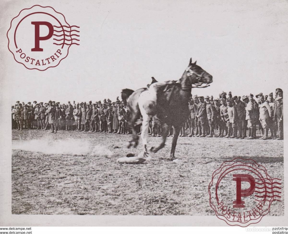 Antique Photography: GYMKHANA IN FLANDERS INDIAN CAVALRY DIVISION HORSE CHEVAL PAARDEN +- 21*16CM&nbsp;Fonds Victor FORBIN 1