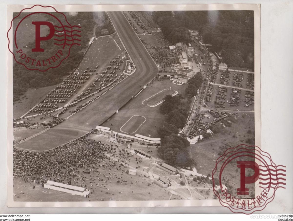 Antique Photography: Goodwood Racecourse horse-racing Chichester, West Sussex, in England +- 25*20CM&nbsp;Fonds Victor FORB