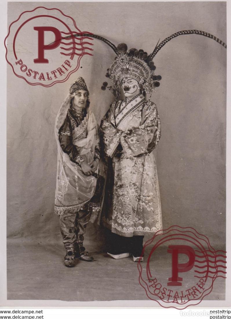 Antique Photography: CHELSEA ARTS BALL PAGEANTRY ANCIENT EGYPT BEGUM FROM INDIA MANCHU PRIEST 20*15CM Fonds Victor FORB