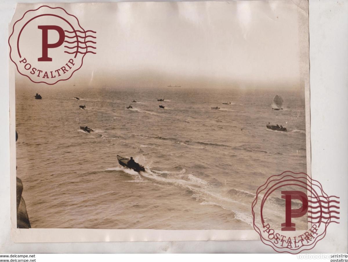 Antique Photography: CROSS CHANNEL RACE DOVER OUTBOARD MOTOR BOATS 25*20CM Fonds Victor FORBIN 1864-1947